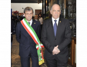 Anteprima immagine Bruno Giordano, Sindaco di Aosta, e Augusto Rollandin, Presidente Regione autonoma Valle d'Aosta