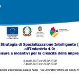 Due giornate dedicate alla Strategia di Specializzazione Intelligente (RIS3) - Assessorato Attività Produttive e Chambre Valdôtaine